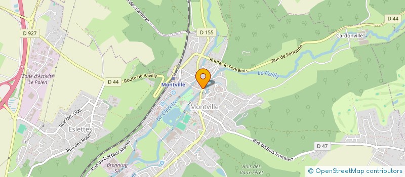 localisation de l'entreprise PINEL CHAUSSEUR  LE GRAND-QUEVILLY