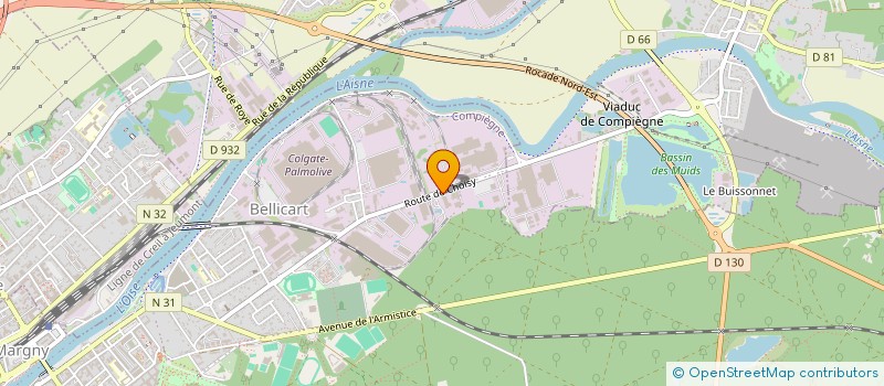 localisation de l'entreprise PINEL EVOLUTION  COMPIEGNE