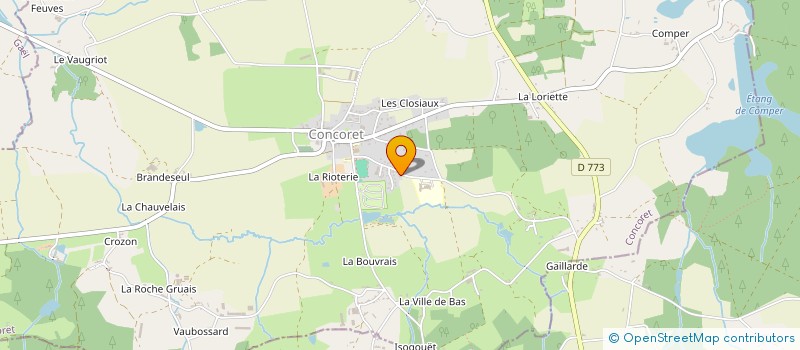 localisation de l'entreprise PINEL INVEST  CONCORET