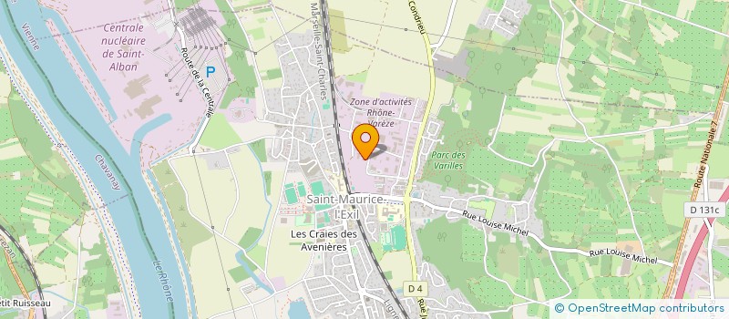 localisation de l'entreprise PINEL NAUTIQUE  SAINT-MAURICE-L'EXIL