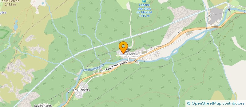 localisation de l'entreprise PINEL OISANS PEINTURE  LIVET-ET-GAVET