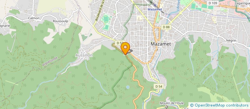 localisation de l'entreprise PINEL TP  AIGUEFONDE