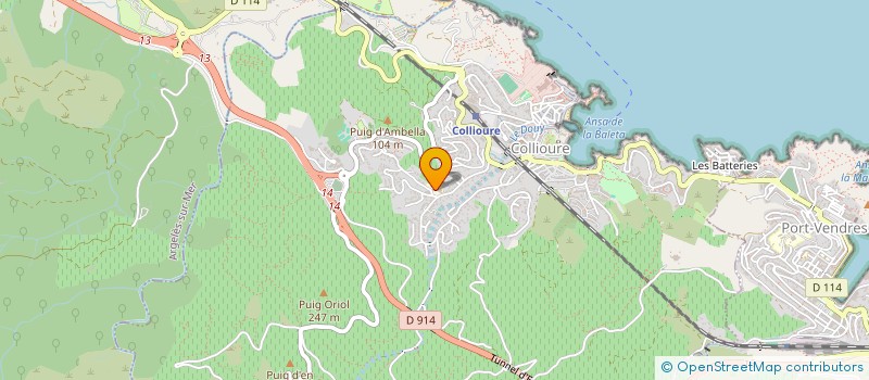 localisation de l'entreprise PINELLI  COLLIOURE