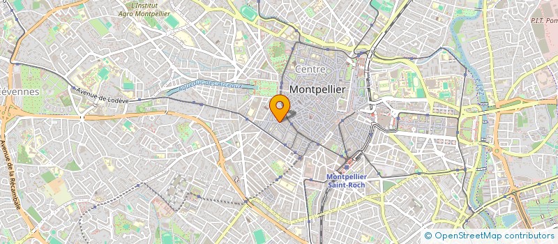 localisation de l'entreprise PINET VIRGINIE  MONTPELLIER