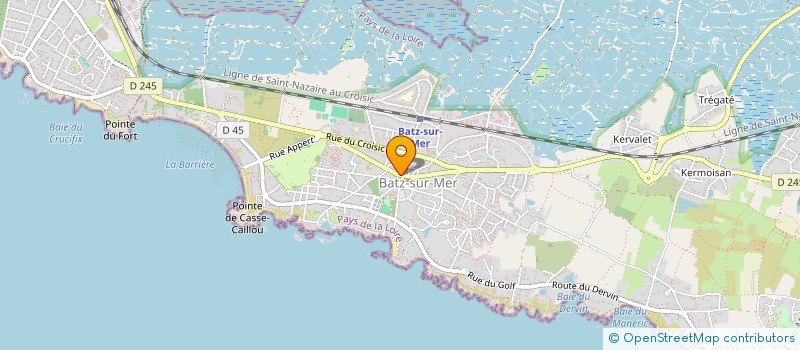 localisation de l'entreprise PINEUR PH ET S.  BATZ-SUR-MER