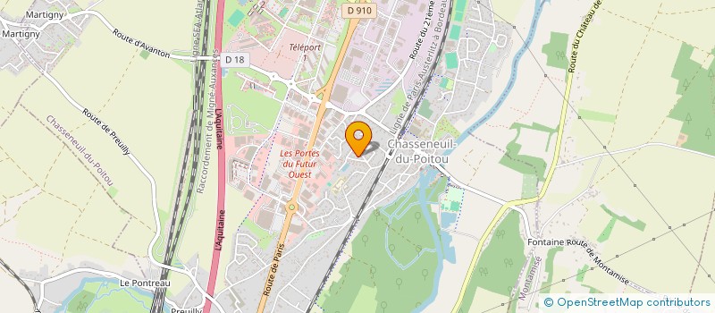 localisation de l'entreprise PING DEVELOPPEMENT DE LA PERIPHERIE POITEVINE  CHASSENEUIL-DU-POITOU