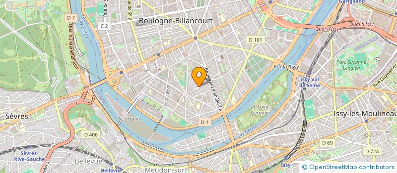 localisation de l'entreprise PING ONGLERIE à BOULOGNE-BILLANCOURT