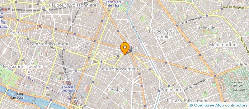 localisation de l'entreprise PING PONG  PARIS