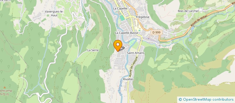 localisation de l'entreprise PING-PONG  SAINT-AFFRIQUE