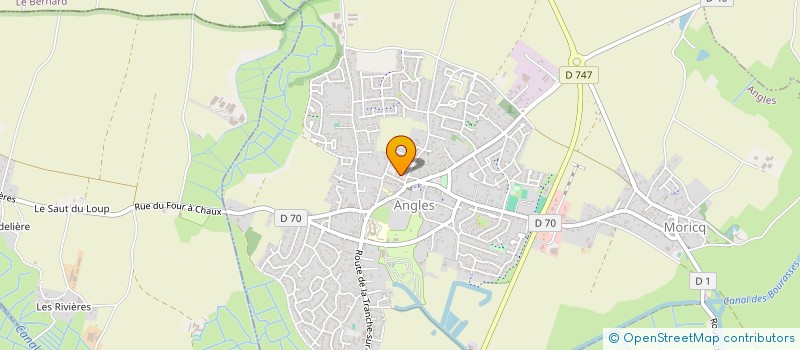 localisation de l'entreprise PING-PONG CLUB ANGLOIS  ANGLES