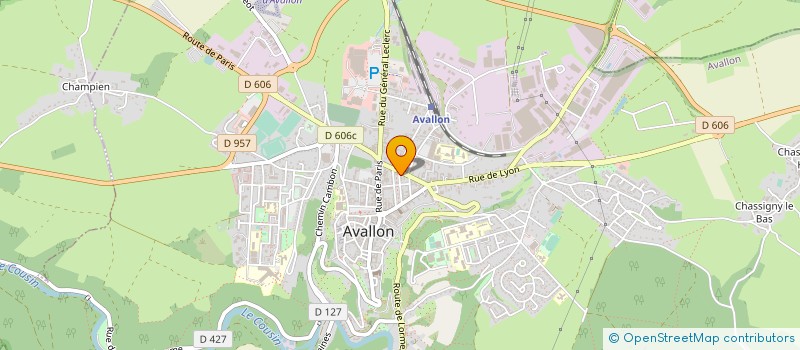 localisation de l'entreprise PING-PONG-CLUB AVALLONNAIS à AVALLON