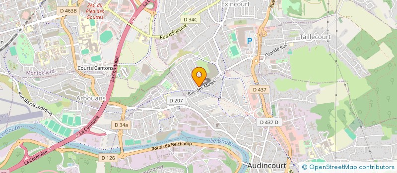 localisation de l'entreprise PING PONG CLUB EXINCOURT  EXINCOURT