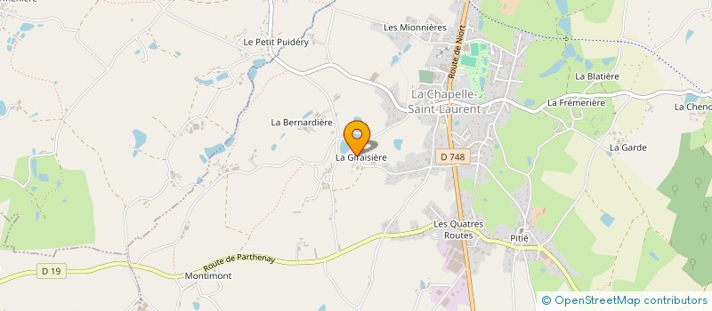 localisation de l'entreprise PING PONG CLUB LA CHAPELLE ST LAURENT  LA CHAPELLE-SAINT-LAURENT