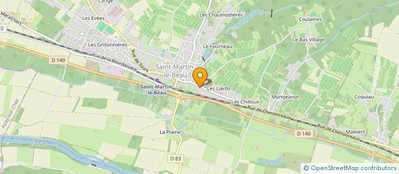 localisation de l'entreprise PING-PONG-CLUB MARTINOIS  SAINT-MARTIN-LE-BEAU