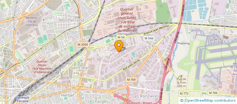 localisation de l'entreprise PINGEON ET FILS  CLERMONT-FERRAND