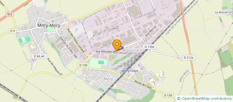 localisation de l'entreprise PINGEON S A à MITRY-MORY