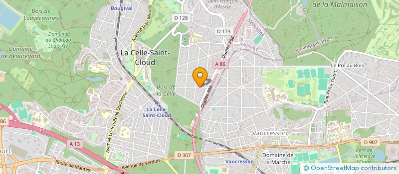 localisation de l'entreprise PINGLIER DIFFUSION  LA CELLE-SAINT-CLOUD