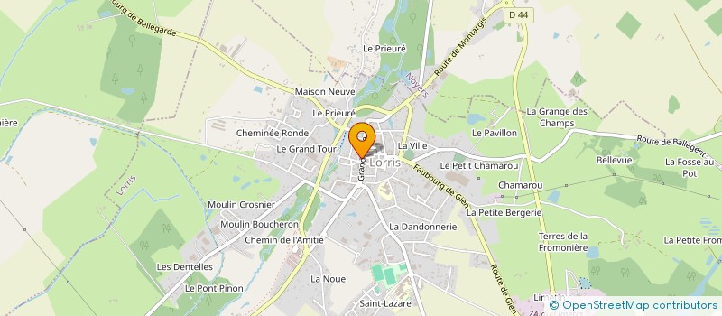 localisation de l'entreprise PINGOT FLEURS SARL à LORRIS