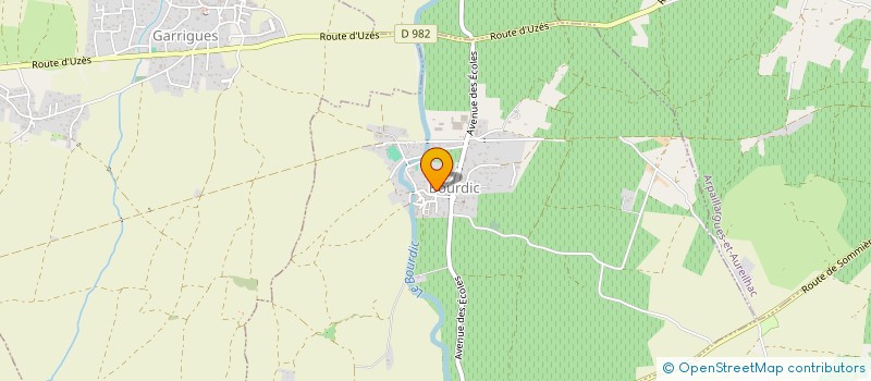 localisation de l'entreprise PINGUET CATHERINE & JEAN-MICHEL  BOURDIC