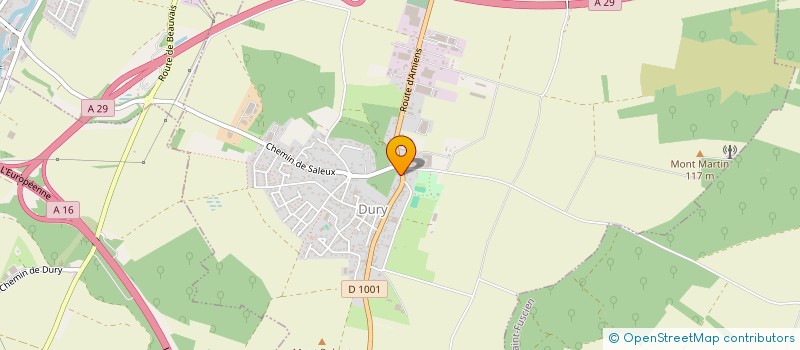 localisation de l'entreprise PINGUET ET COMPAGNIE à DURY