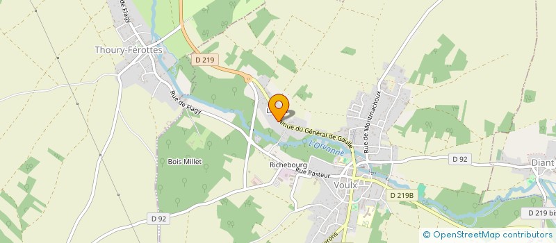 localisation de l'entreprise PINGUY 3  VOULX