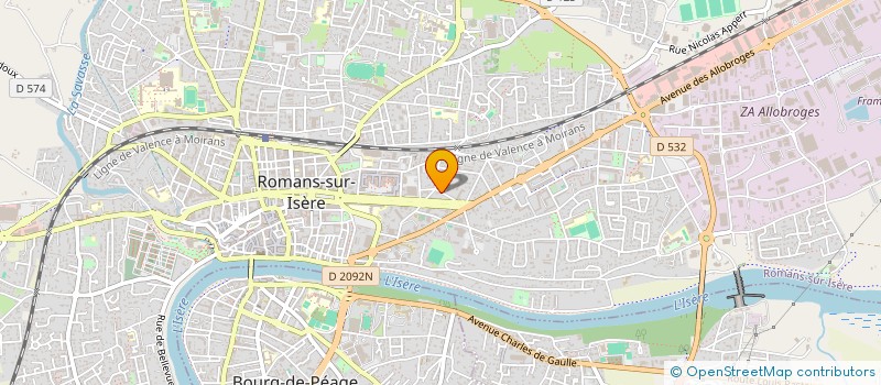 localisation de l'entreprise PINIMAMA  ROMANS-SUR-ISERE