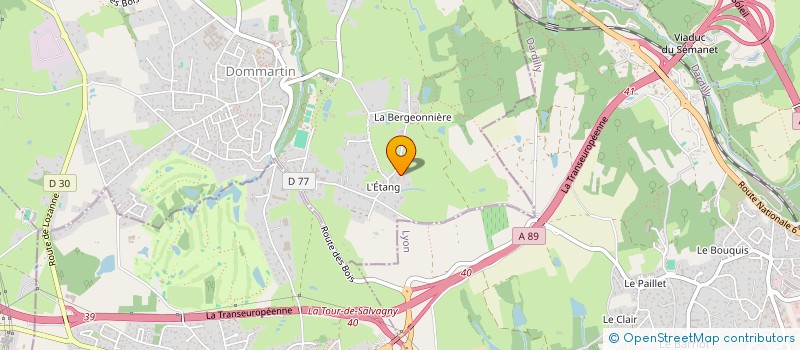 localisation de l'entreprise PINK B  DOMMARTIN