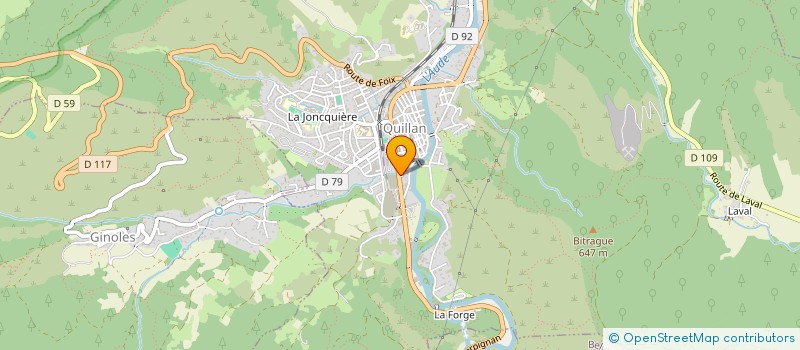 localisation de l'entreprise PINK DESIGN CONSULTING S.A.S.U. à QUILLAN