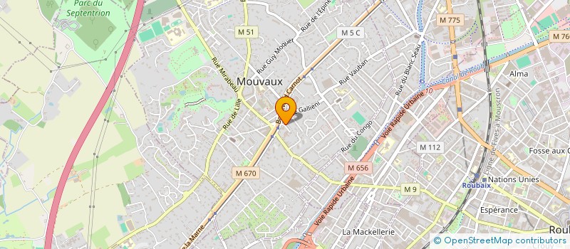 localisation de l'entreprise PINK IS BEAUTIFUL  MOUVAUX