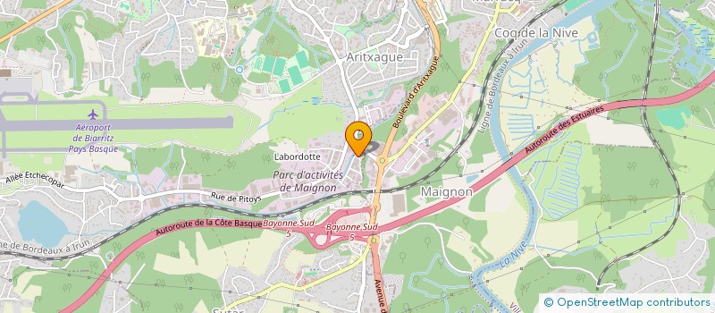 localisation de l'entreprise PINK NETTOYAGE à ANGLET