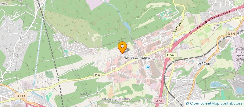 localisation de l'entreprise PINK PARE BRISE MIRABEAU à LES PENNES-MIRABEAU