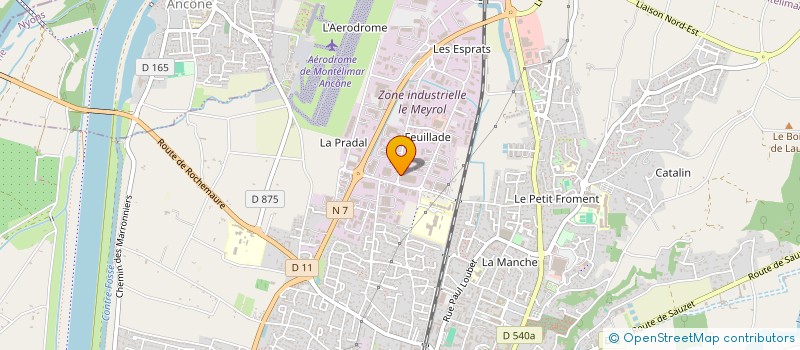 localisation de l'entreprise PINK PARE BRISE MONTELIMAR  MONTELIMAR