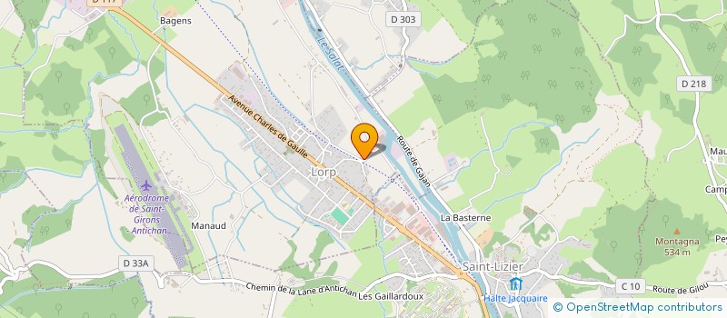 localisation de l'entreprise PINK PONEY à LORP-SENTARAILLE
