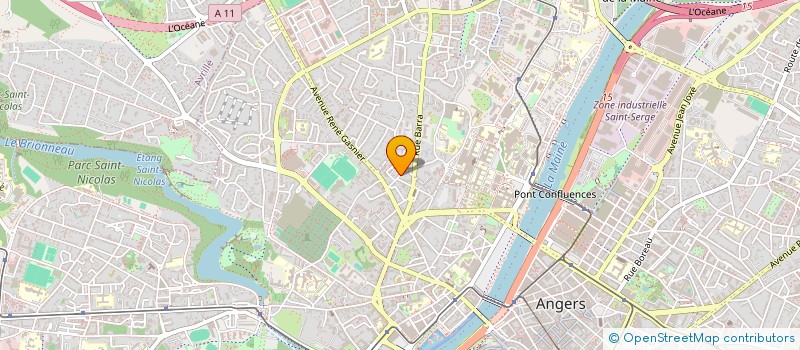 localisation de l'entreprise PINKER LAB  ANGERS