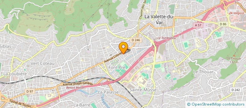 localisation de l'entreprise PINMARITIME  TOULON