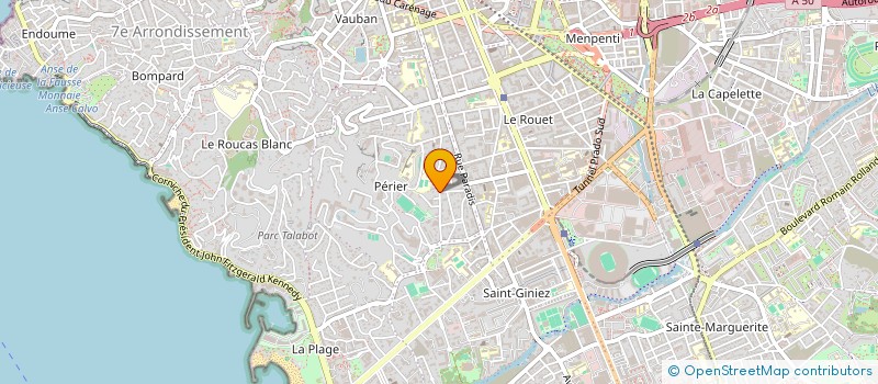 localisation de l'entreprise PINNELI GIROLATA à MARSEILLE