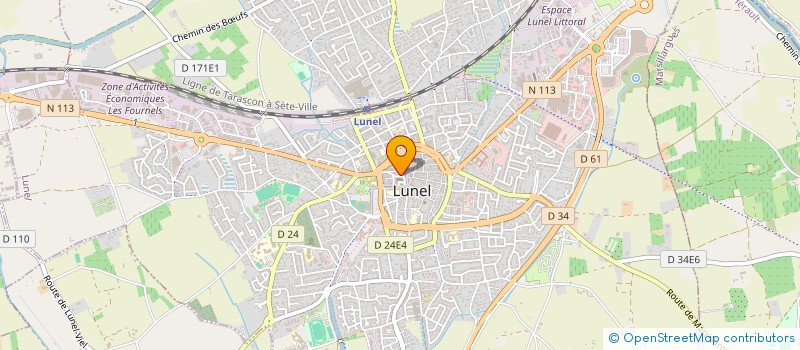 localisation de l'entreprise PINNUP COIFFURE à LUNEL