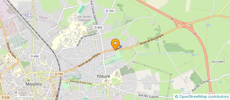 localisation de l'entreprise PINO  YZEURE