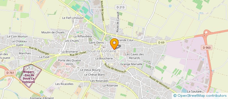 localisation de l'entreprise PINOCA  DOUE-EN-ANJOU