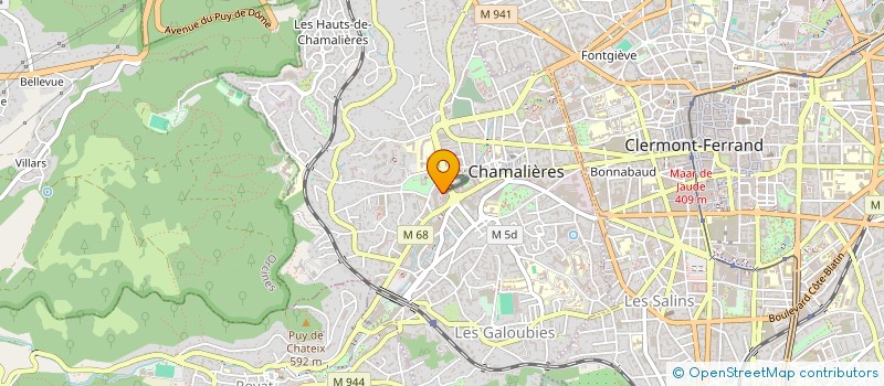 localisation de l'entreprise PINOCCHIO  CHAMALIERES