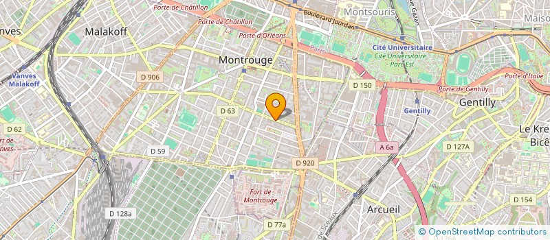 localisation de l'entreprise PINOCCHIO  MONTROUGE