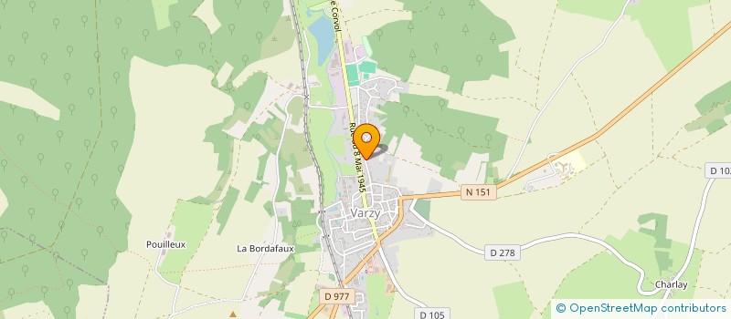 localisation de l'entreprise PINON BERNARD  VARZY