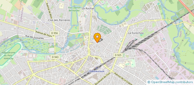 localisation de l'entreprise PINOT  CHATEAUROUX
