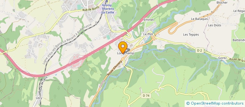 localisation de l'entreprise PINOT COUVERTURE à GROISY