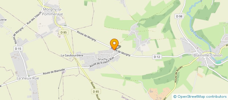 localisation de l'entreprise PINOT COUVERTURE  BLAINVILLE-CREVON