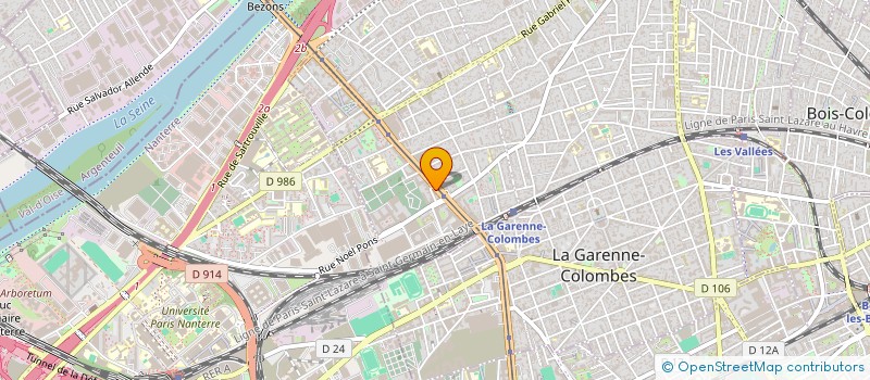 localisation de l'entreprise PINOTRANS à COLOMBES