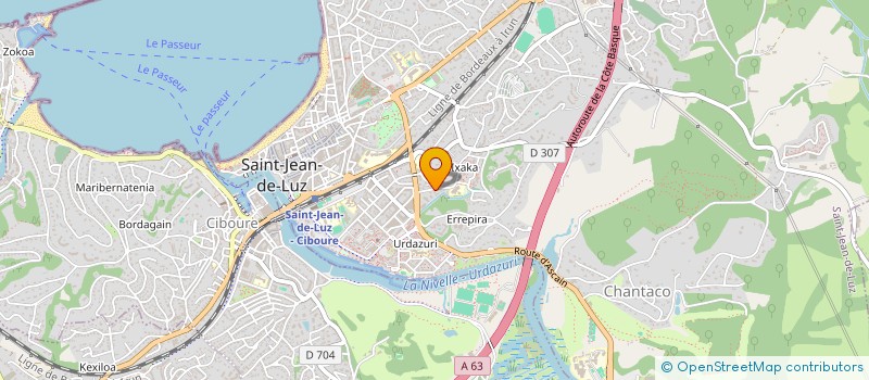 localisation de l'entreprise PINOTX à SAINT-JEAN-DE-LUZ