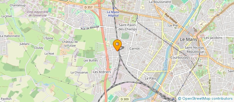 localisation de l'entreprise PINOU  LE MANS