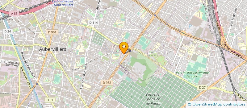 localisation de l'entreprise PINOY-EEFP (ENTRAIDE -EMPLOI-FORMATION-PROFESSIONNALISATION) à AUBERVILLIERS