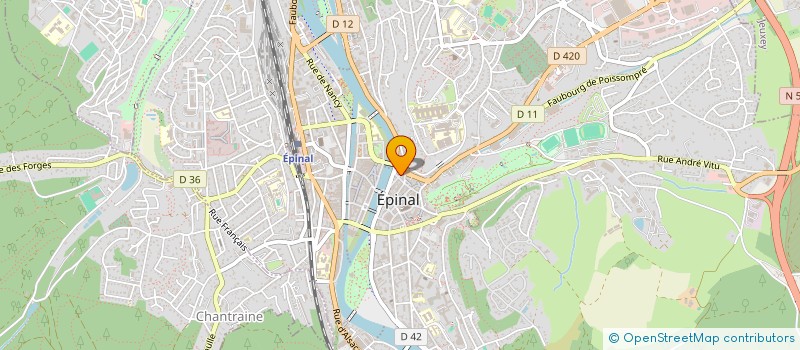 localisation de l'entreprise PINPIN à EPINAL